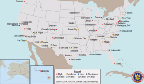 NDIC reporting suggests that gangs are advancing beyond their traditional role as local retail drug distributors in large cities and becoming more influential in large-scale drug trafficking, resulting in an increase in violent crime in several regions of the countr