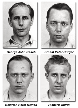 Four of the Nazi Saboteurs Four of the Nazi Saboteurs
