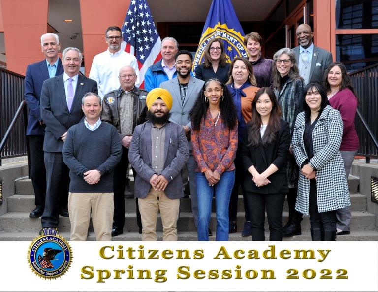 Graduating class of the 2022 New Haven Citizens Academy
