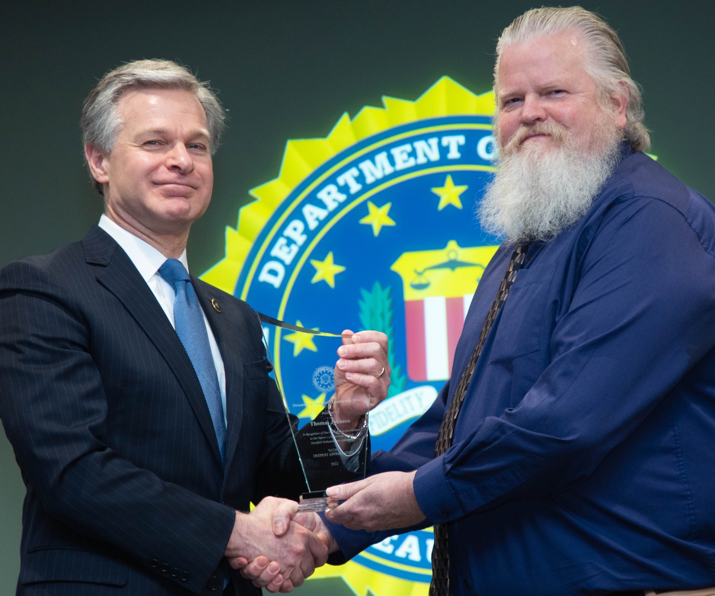 FBI New Haven 2022 Director’s Community Leadership Award recipient Thomas Johnson.
