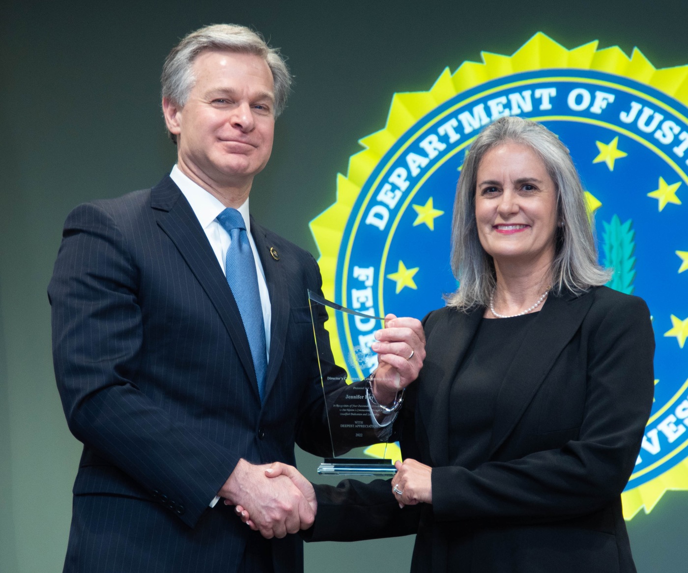 FBI New Orleans 2022 Director’s Community Leadership Award recipient Jennifer Ray.