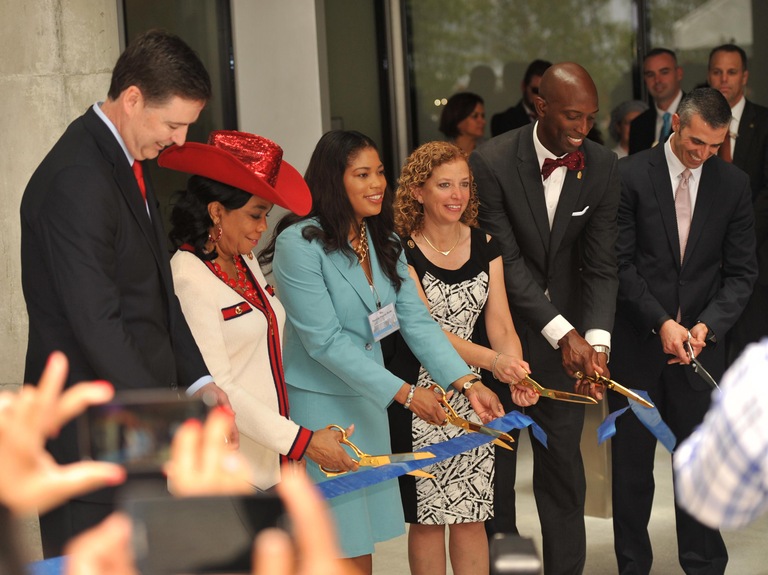 Director Comey and Officials at Miami Field Office Naming and Dedication Ceremony