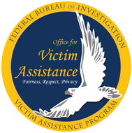 Seal of the Office for Victim Assistance Program with motto Fairness, Respect, Privacy.