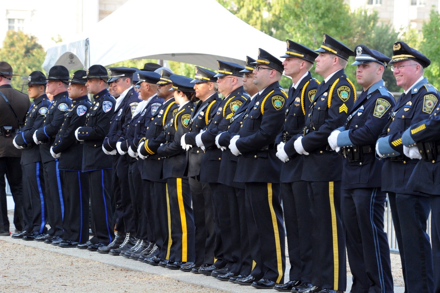 Law enforcement officers during National Police Week in Washington, D.C. on October 14, 2021. 