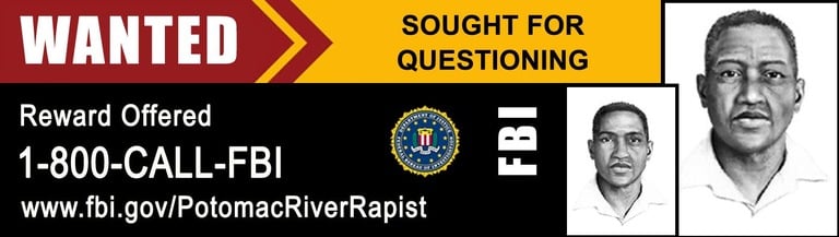 Digital Billboard of Potomac River Rapist Suspect