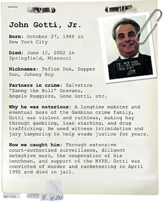 Criminal Profile of John Gotti
