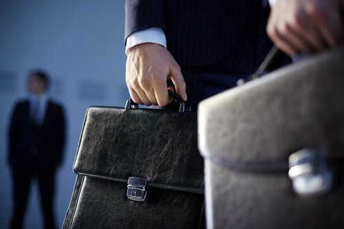 Man Holding Briefcase
