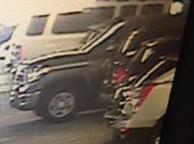 Getaway vehicle used by two suspects responsible for robbing an armored vehicle courier at the Fashion Valley Mall at 7007 Friars Road in San Diego, California, on Friday, May 2, 2014.