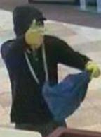 The El Chapparito Bandit is believed to be responsible for robbing 15 banks from November 2013 to September 13, 2014. Here, he is shown robbing the Wells Fargo Bank, 10707 Camino Ruiz, San Diego, California, on Saturday, September 13, 2014.