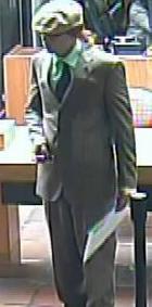 Suspect responsible for robbing the U.S. Bank branch located inside of the Von’s grocery store at 6155 El Cajon Blvd. in San Diego, California, on Wednesday, May 7, 2014.