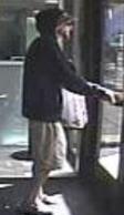 Suspect robbing the Chase Bank, 5605 La Jolla Boulevard, San Diego, California, on Saturday, October 3, 2015, at approximately 1:55 p.m.