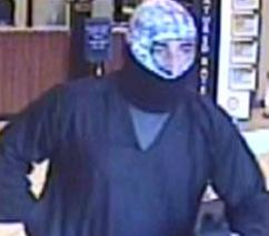 Suspect who attempted to rob the California Bank and Trust located at 29124 Valley Center Road in Valley Center, California, on Friday, April 3, 2015.