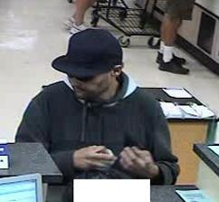 Suspect responsible for robbing the U.S. Bank branch located inside the Albertsons grocery store at 1509 East Valley Parkway in Escondido, California, on Friday, September 4, 2015.