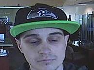 Suspect who robbed an Umpqua Bank at 1900 S. 320th Street in Federal Way, Washington on Friday, July 18, 2014.
