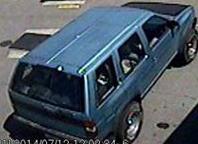 Vehicle used by the suspect believed to have robbed at least five different banks within one month, most recently on July 30, 2014 at a Lynnwood, Washington Wells Fargo bank.