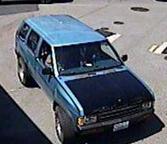 Vehicle used by the suspect believed to have robbed at least five different banks within one month, most recently on July 30, 2014 at a Lynnwood, Washington Wells Fargo bank.