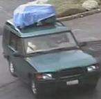 Vehicle used by the suspect believed to have robbed at least five different banks within one month, most recently on July 30, 2014 at a Lynnwood, Washington Wells Fargo bank.