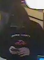 Suspect who robbed two banks in Auburn, Washington in January 2015.