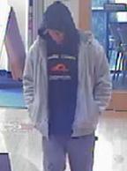 Suspect who robbed two banks in Auburn, Washington in January 2015.