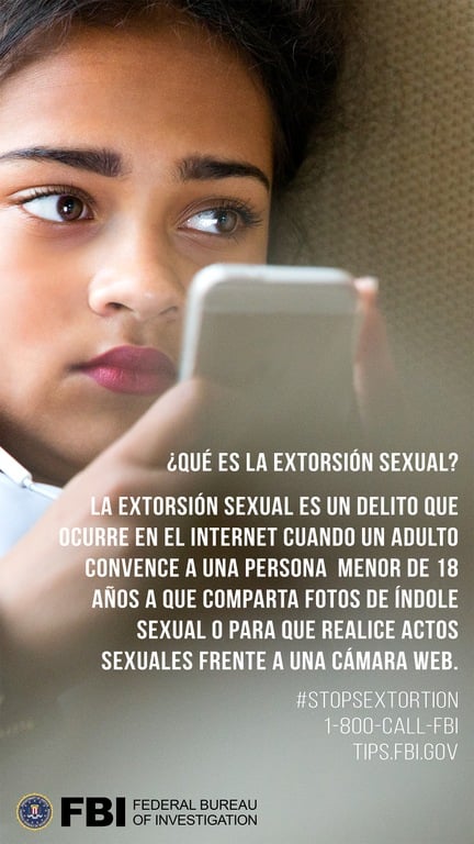 Sextortion Q&A: What is Sextortion? (Spanish)