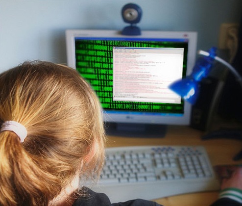 Girl at Computer