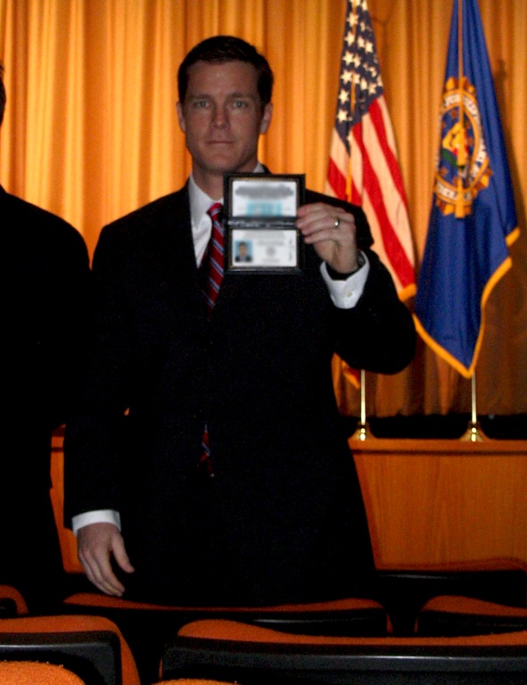Special Agent Steve Shaw with Credentials