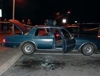 This blue 1990 Chevy Caprice was used as a rolling sniper's nest by John Allen Muhammed and Lee Boyd Malvo in their 2002 attacks.