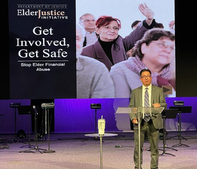 On June 15, 2022, FBI El Paso partnered with the Harvest Christian Center to provide two presentations to the elderly community about fraud schemes that target older people. Special Agent Jeffrey Reisinger shared information to protect against elder abuse. 