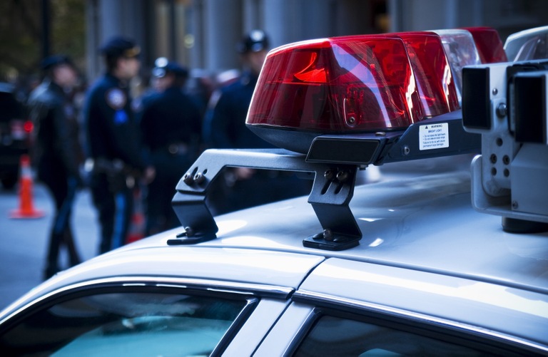 Police Car Light Bar (Stock Image) Police Car Light Bar (Stock Image)