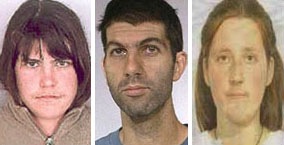 Three fugitives from the Operation Backfire eco-terrorism investigation. Rebecca Rubin turned herself over to the FBI at the international border in Washington state in December 2012.