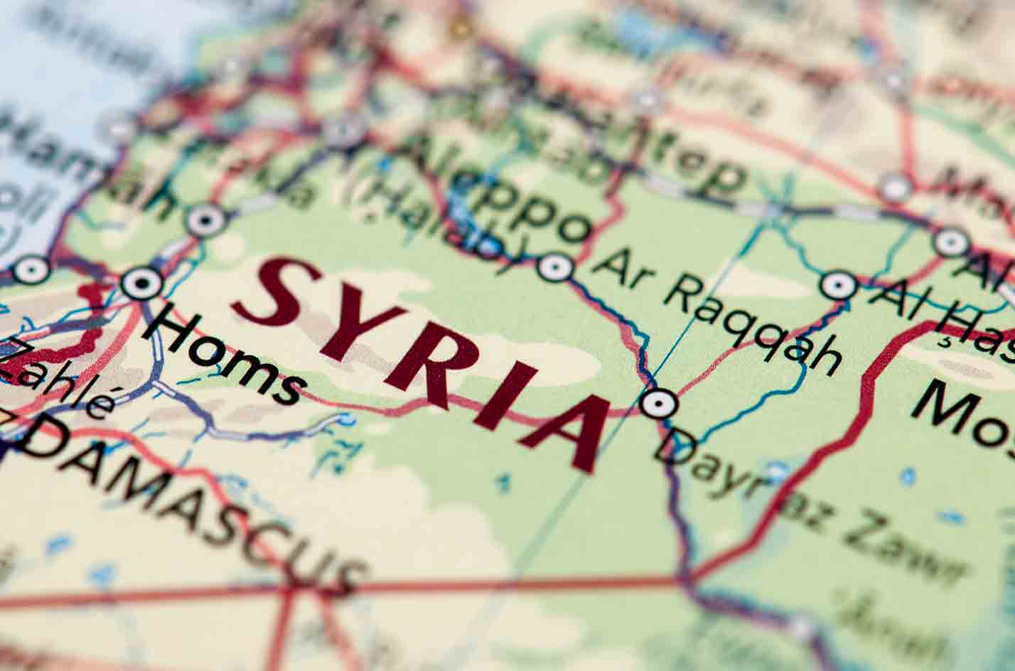 Map of Syria (Stock Image)