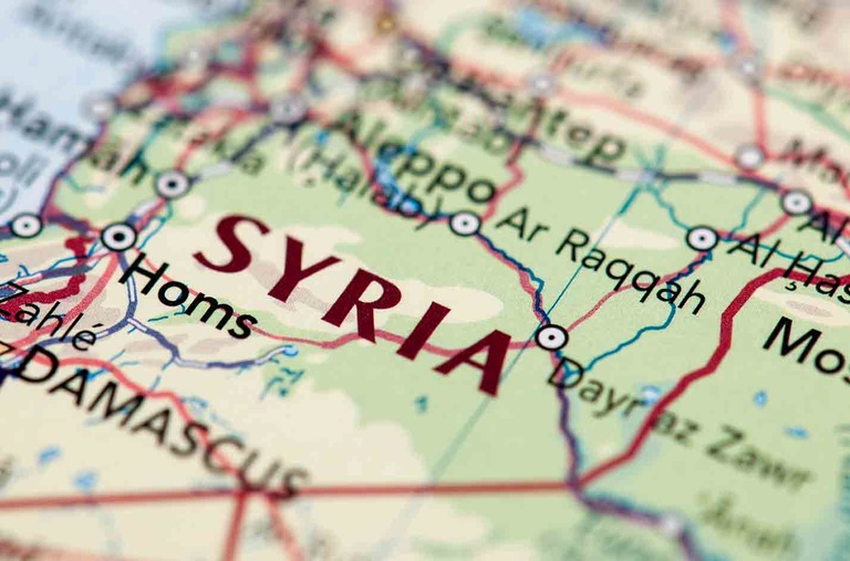 Map of Syria (Stock Image)