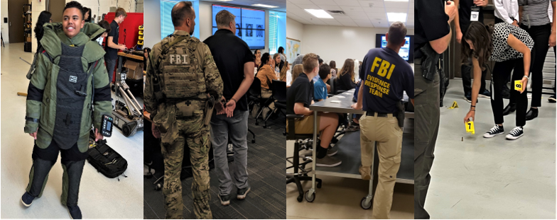A collage of photos from the latest session of the FBI Phoenix Teen Academy.