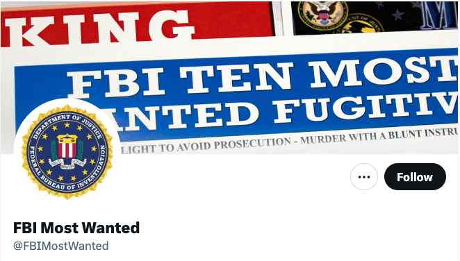 FBI Most Wanted on Twitter