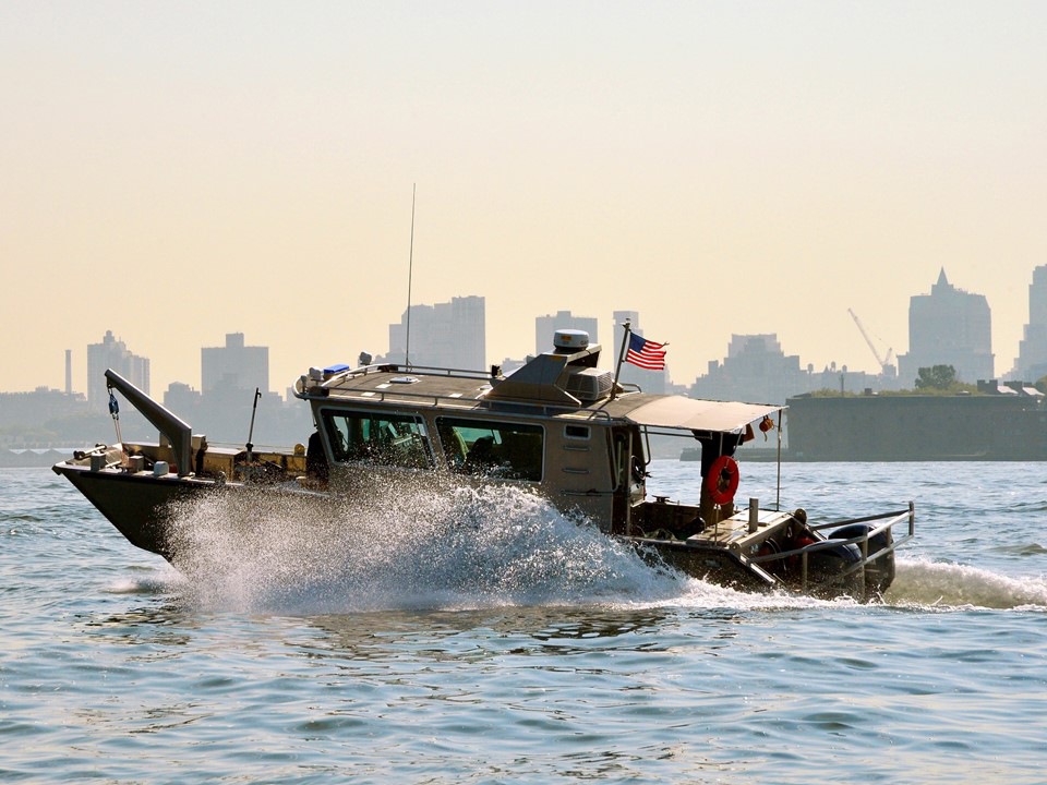 A USERT boat on the move in New York