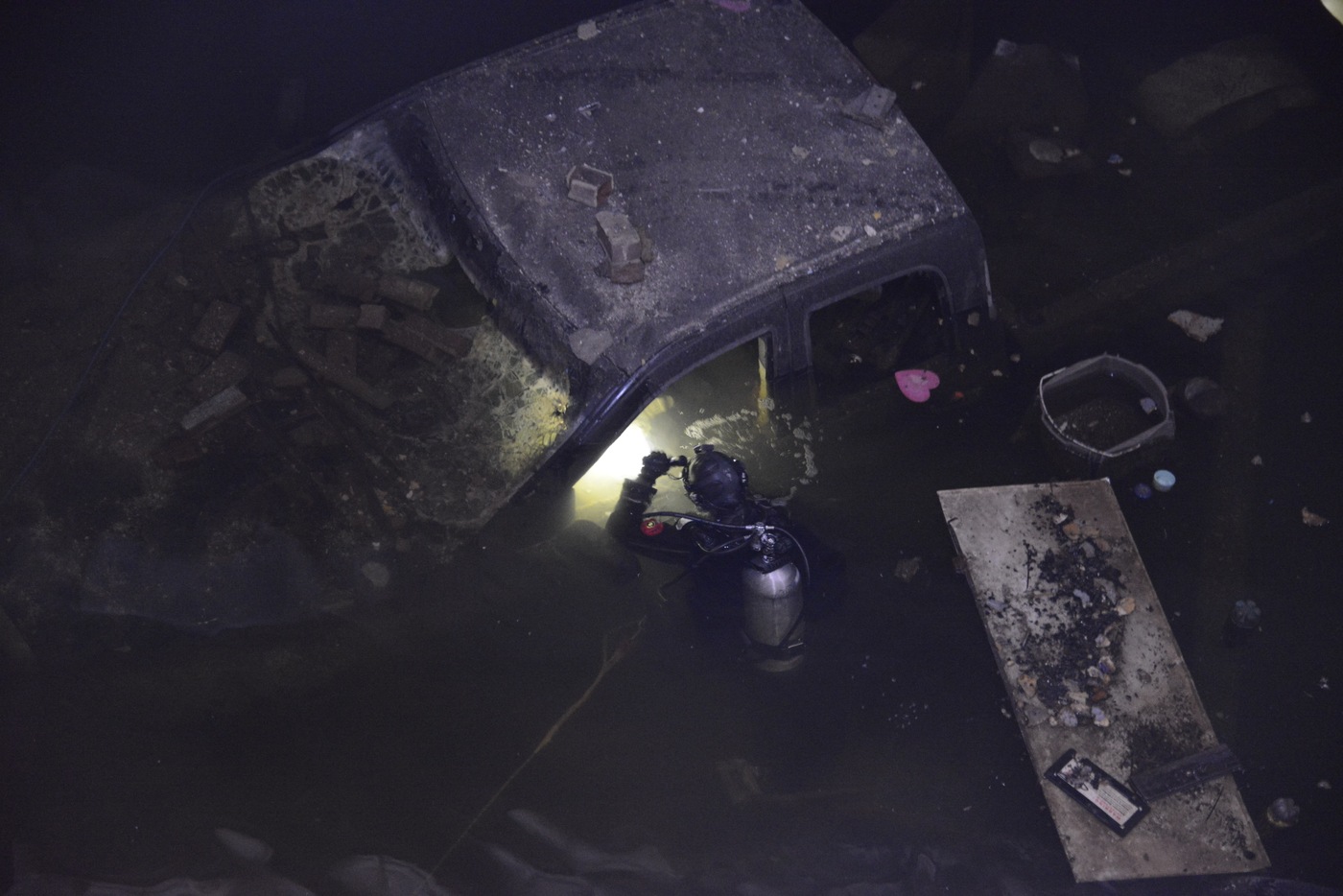 This sunken truck from a search in Philadelphia may hold key pieces of evidence to help solve a crime.