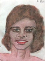 Recent drawing by serial killer Samuel Little based on memories of his murder victims. Unmatched confession; black female, age 24; killed between 1987 and the early 1990s in Monroe, Louisiana.