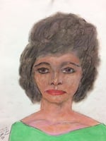 Recent drawing by serial killer Samuel Little based on memories of his murder victims. Confession matched to a Jane Doe; black female between 28-29 years old; killed in 1984 in West Memphis, Arkansas; victim picked up in Memphis, Tennessee. 