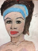 Recent drawing by serial killer Samuel Little based on memories of his murder victims. Unmatched confession; black male, age, 18; killed in 1971 or 1972 in Miami, Florida; victim possibly called aMary Anna or aMarianne.a