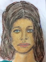 Recent drawing by serial killer Samuel Little based on memories of his murder victims. Confession matched to a Jane Doe; white female between 20-25 years old; killed in 1972 in Prince Georgeas County, Maryland; victim possibly from Massachusetts.