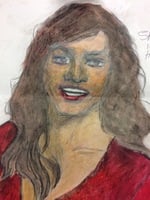 Recent drawing by serial killer Samuel Little based on memories of his murder victims. Confession matched to a Jane Doe; white female, possibly of Cuban descent, between 25-35 years old; killed in 1971 in Kendall, Florida; victim possibly called "Saraha or aDonna.a