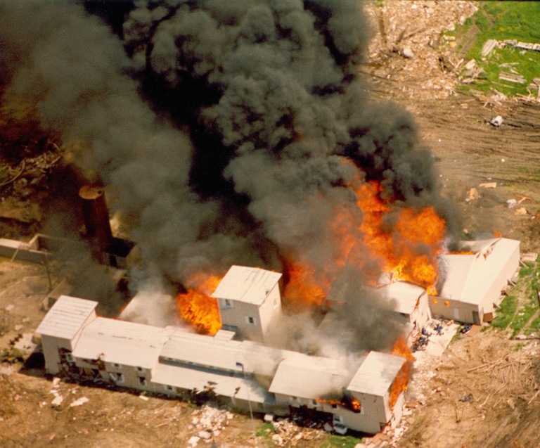 Waco Compound Burning