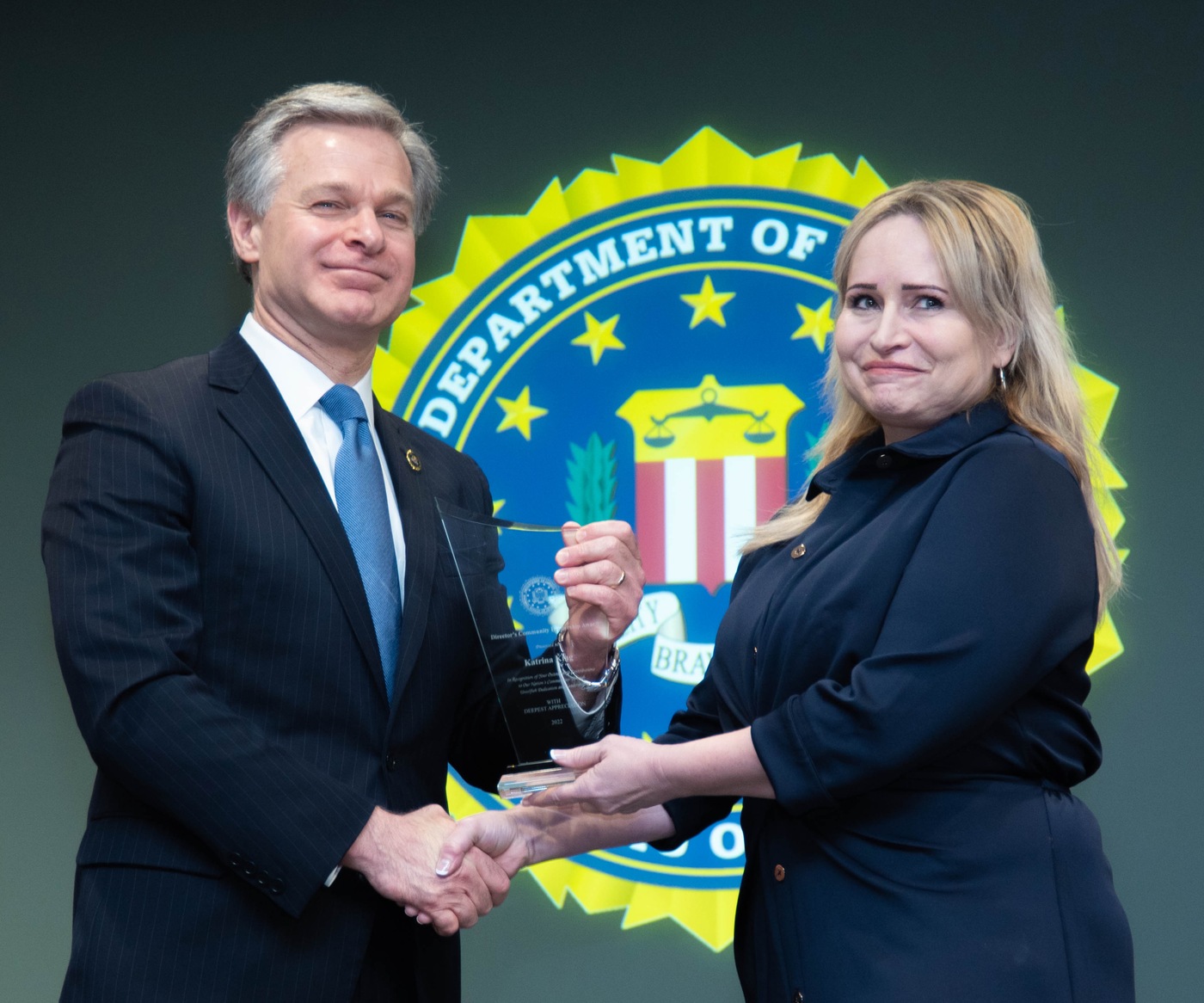 FBI Washington Field Office 2022 Director’s Community Leadership Award recipient Katrina King.