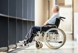 Elderly Person in Wheelchair