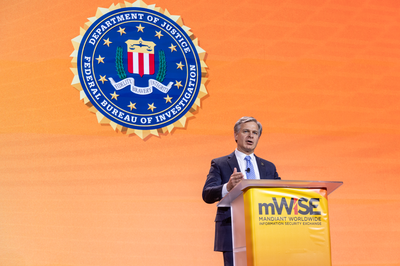 FBI Director Christopher Wray Speaks at 2023 mWISE Cybersecurity Conference