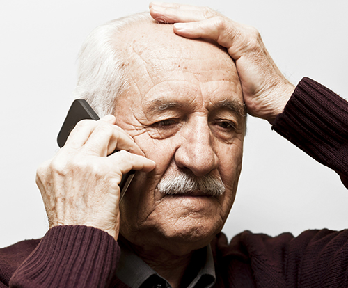 Where do you report telephone scams targeting the elderly?