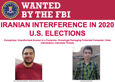 Iranian Nationals Charged with Interfering in 2020 U.S. Presidential Election