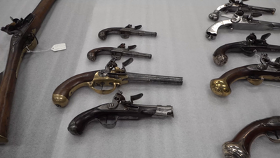 Philadelphia Recovered Firearms (B-roll)