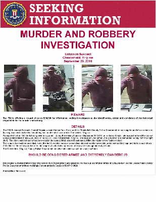 robbery investigation murder poster fbi