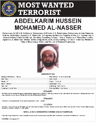 ABDELKARIM HUSSEIN MOHAMED AL-NASSER - FBI